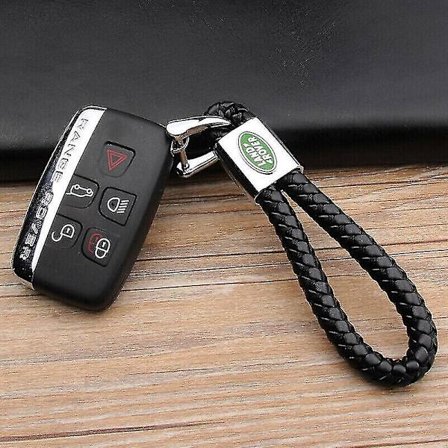 Nahkainen auton logon avaimenperä avainrengas Land Rover Defender Range Roverille