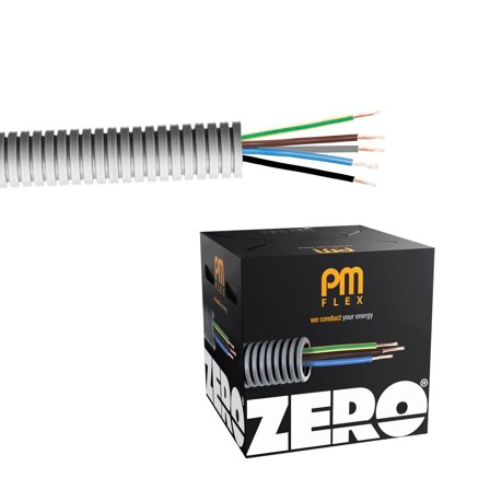 PM FLEX FK ZERO Kabel forhåndslagt, 16 mm x 100 m 5G 1,5 mm², Stikkontakter & kabler