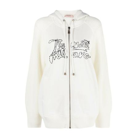 Twinset - Hoodies - Vit - Dam - Storlek: Xs, Dam, Storlek: XS