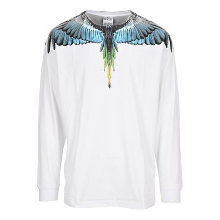 Marcelo Burlon Long-sleeve T-shirt Hvid, Herre Sweatshirts