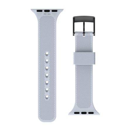 UAG [U] Apple Watch Band 41mm/40mm/38mm, Series 7/6/5/4/3/2/1/SE - Silicone Soft Blue - klokkestropp for smart armbåndsur