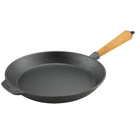 Carl victor Valurautapannu 24 cm, jossa kahva pyökkipuuta