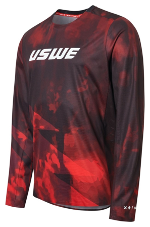 Crossshirt USWE Rök Off Road Flammenrot L