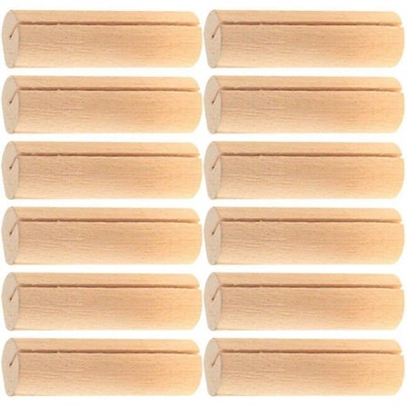 20 stk. Dekorative billedstativer Træskilteholdere Bryllupsbordnummerholdere