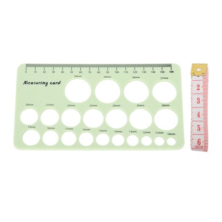 Fleksibel Silikone Brystvorte Lineal 1,5 m Blødt Målebånd Brysttragt Måleværktøj Lysegrøn