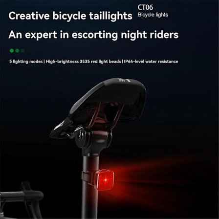 Smart Cykel Baklampa Räckvidd Cykel Baklampa