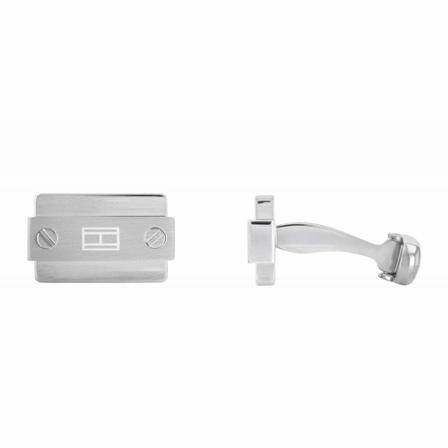 Tommy Hilfiger Cufflinks & Tie Clips Grå, Herre Manchetknapper, Størrelse: ONE Size