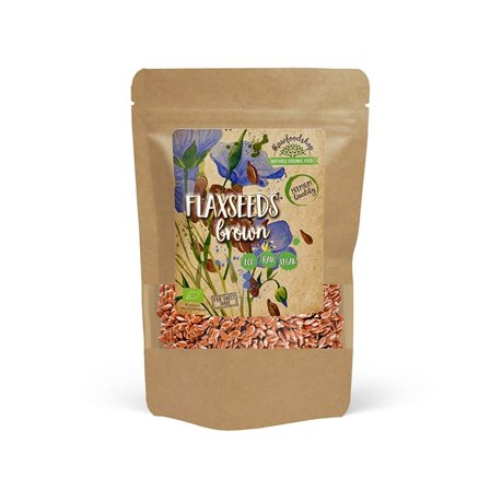 Rawfoodshop Linfrø Brune ØKO, 500 g