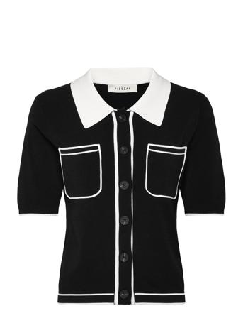 Pieszak Pd-Vigga Contrast Polo Knit Svart