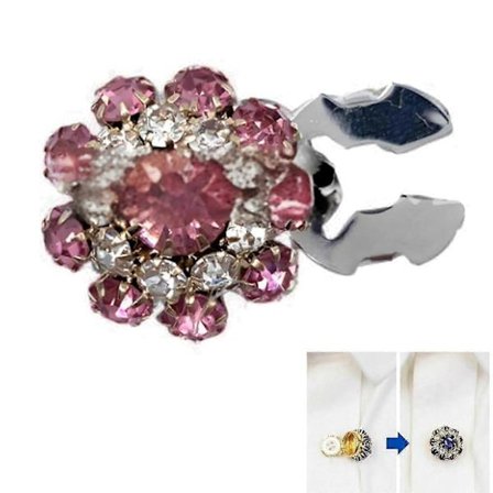 Rhinestone Knapbetræk Krystal Knapper Til Tøj Aftagelige Skjorteknapclips Knapper Smykker Knaplukninger Med Tangpresse