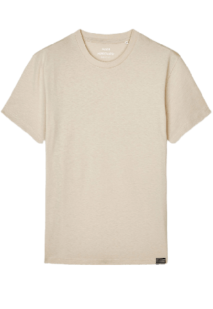 Mads Nørgaard Fine Jersey Thor Tee FAV T-shirts Herr Beige XXL