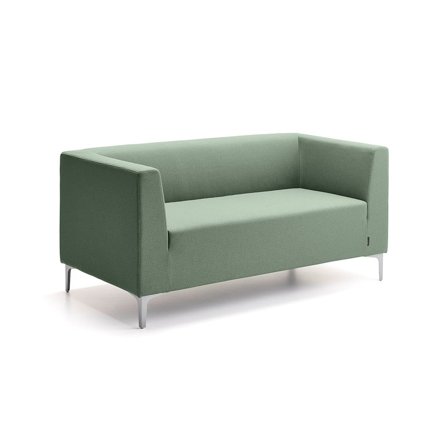 2-seater sofa CASUAL, fabric CURA, dark green