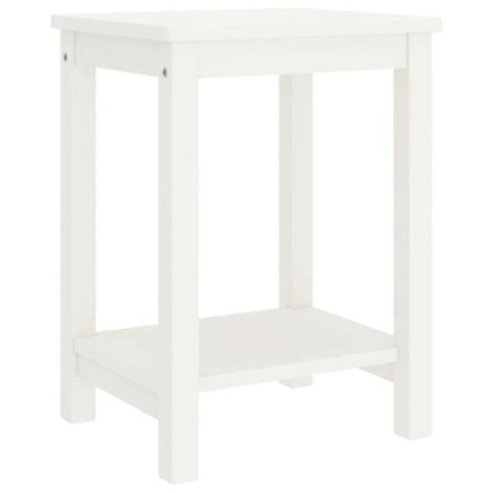 Maison Exclusive - Sängbord vit 35x30x47 cm massivt furu
