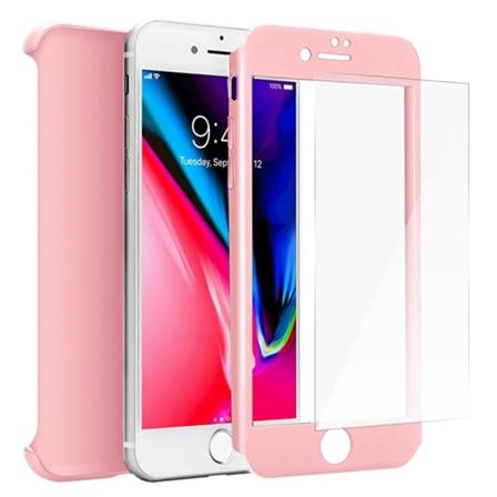 iPhone SE 2020 - Dubbelskal FLOVEME Roséguld