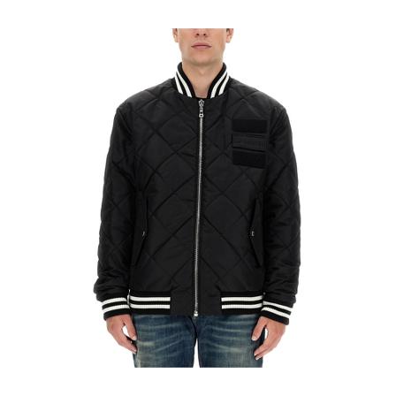 Balmain, Reversible Bomber Jacket Zwart, Heren, Maat:M