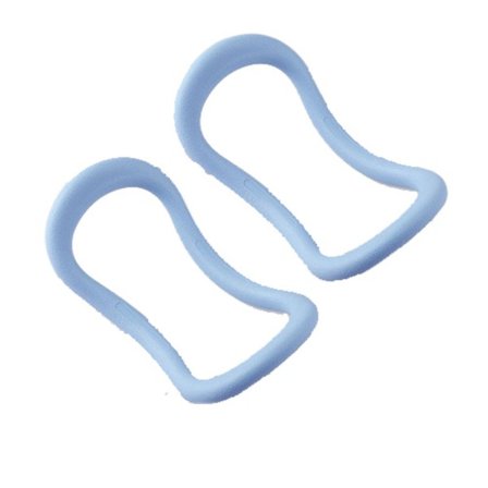 Calf Toning Fitness Ring Sæt - Bløde TPE Pilates & Yoga Magic Circles (2-pak) til Stræk, Skulderåbning og Rygmassage Blue