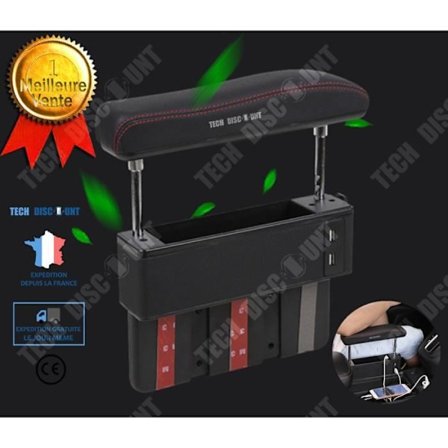 Förvaring låda armstöd - TD - Universell - Plastik ABS - Mikrofiberläder - Justerbar