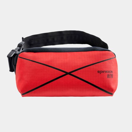 Oppusteligt flydehjælpemiddel i taljetaske Spinlock ALTO Belt Pack 75N, Mercury Red, manuel + kulsyrepatron 16 gram, One-Size (40+ kg)