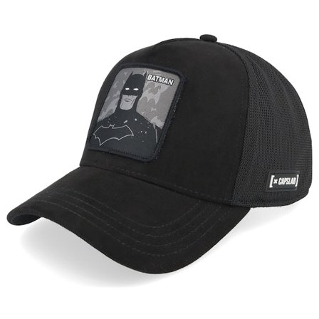 Capslab - Černá trucker Kšiltovka - Dc Comics Batman Black A-Frame Trucker @ Hatstore