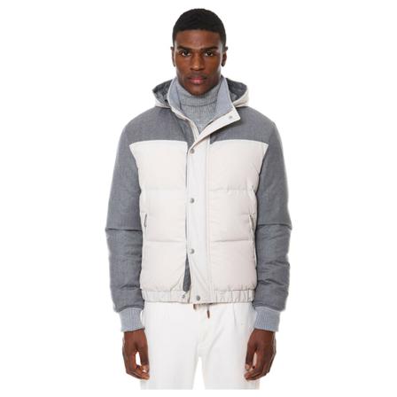 Eleventy, Down Jackets Wit, Heren, Maat:M,nylon