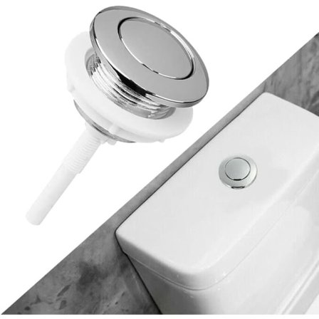 Spyleknapp, 38 mm trykknapp for bad og toalett Vannbesparende enhet - Passer til toalettcisternen