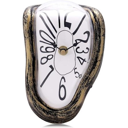 Stille Kreativ Surrealisme Smeltende Ur Arabiske Tal Inspireret