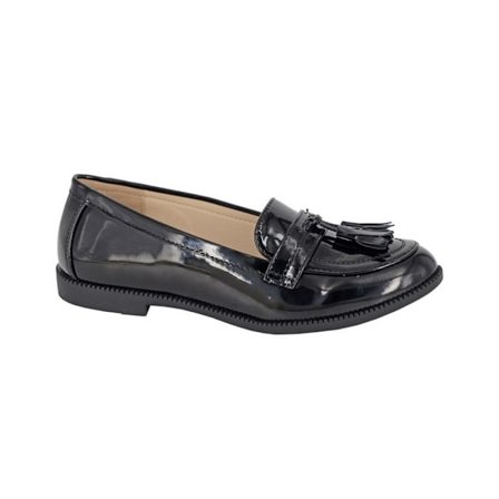 Boulevard Dam/Dam Patent PU Tassel Loafers 6 UK Svart