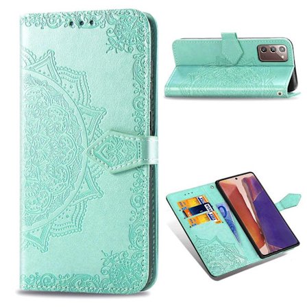 mandala Samsung Galaxy Note 20 5G / Note 20 flip fodral - cyan