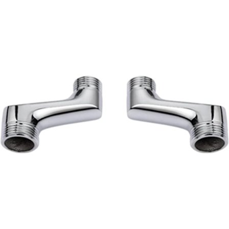 Duscharmbåge, mässingsarmbåge reduceringskoppling, justerbar svängarm, väggarmbåge, 1/2 3/4 offset koppling, krom A