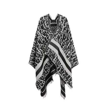 Elisabetta Franchi Capes Sort, Dame Poncho, Størrelse: ONE Size