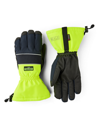 Hestra Job Alba Czone Vinterhandske high-vis gul/svart 10, Arbetskläder