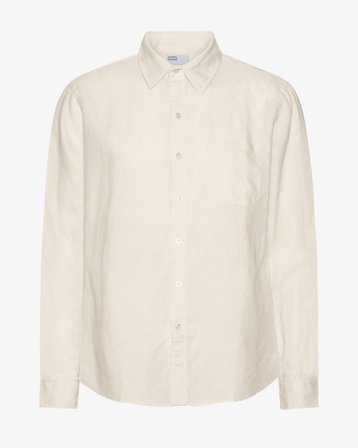Linen Shirt - Ivory White L