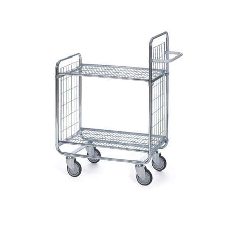 Nettingvogn 750x450 mm, 2 hyller, høyde 1120 mm