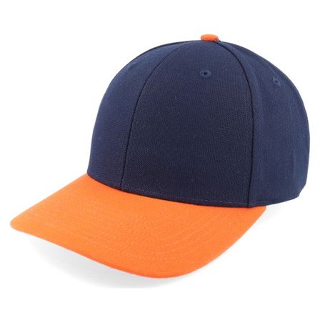 Richardson - Blå adjustable Keps - 514 Combination Navy/Orange Adjustable @ Hatstore