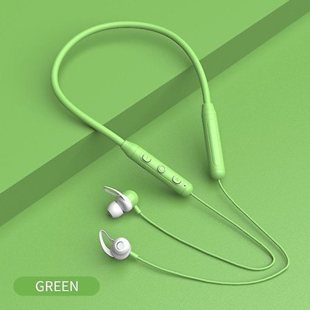 Bluetooth 5.0-hörlurar, nackband, trådlöst headset för sport, vattentäta Blueototh-hörlurar, brusreducerande, stereo, in-ear-hörlurar med mikrofon