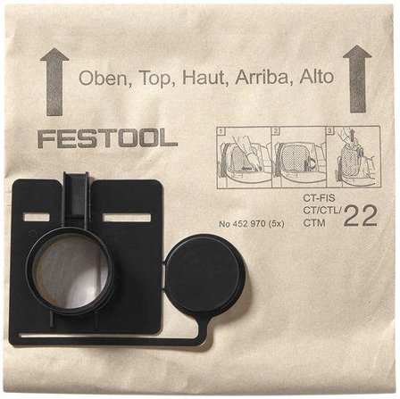 Festool FIS-CT 22/20 Filterpåse 20 stycken, Städ- & rengöringsmaskiner
