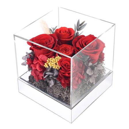 Evig blomst dekorasjon rose tørkede blomster feriegaver