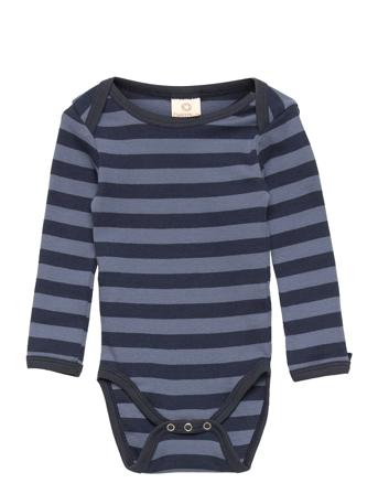 Body Ls, Striped, Navy/ Denim Patterned Smallstuff