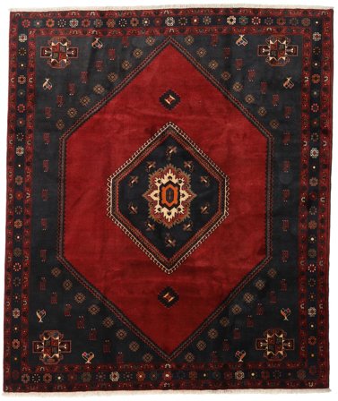 Hand Knotted Kelardasht Rug 255X302 Oriental Wool Dark Red/Red Large