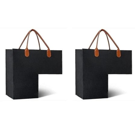 Trappestegskurv med skinnhåndtak for 16-tommers matte for trappeorganisator Filt sammenleggbar kurv