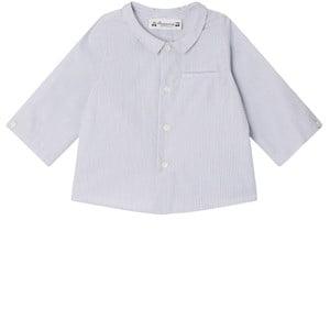 Bonpoint Striped Shirt Grey 2 Years - Tops - 2 years - Grey - Junge