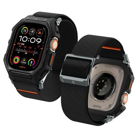 Spigen Lite Fit Pro-fodral med rem för Apple Watch Ultra 1 / 2 (49mm) - Matt svart