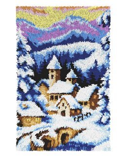 Knüpfmatte Winter - Orchidea