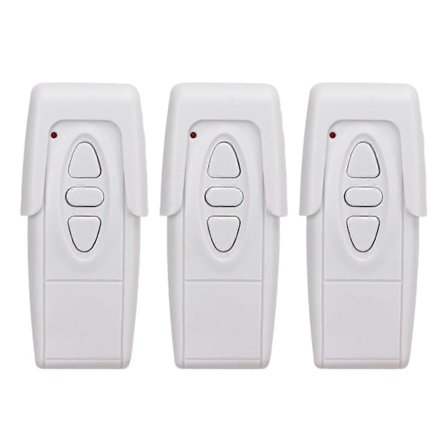 3 stk. 433Mhz Trådløs Garagedørsknap Garageport Fjernbetjening til Rullegardiner