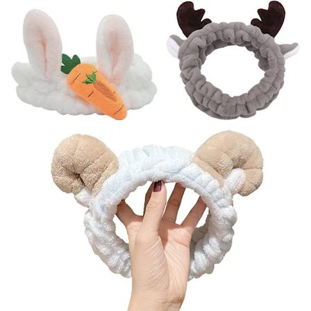 3 st spa-pannband knuten hårband sminkpannband korallfleece hårband elastiskt pannband bad dusch för ansiktsrengöring bad sport skönhet hudvård