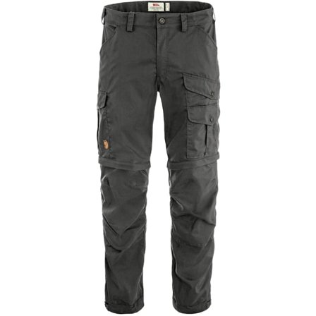 Fjällräven Vidda Pro Lite Zip-off Trs 52/REGULAR - male - Dark Grey - Trekking Bukser