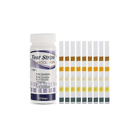 pH og klor tester pool produkt 50 strips spa strip til 5 i 1 poolen