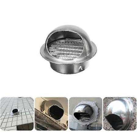 Skærmnet Grillhætte, Ventilationsriste i rustfrit stål giver en vejrbestandig forsegling, Aftageligt vaskbart dæksel sikrer nem vedligeholdelse, Rund 