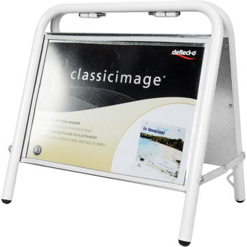 Gateutstilling A3 hvit meglers