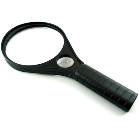 Mega-kokoinen suurennuslasi, jossa on kaksinkertaiset hiotut li